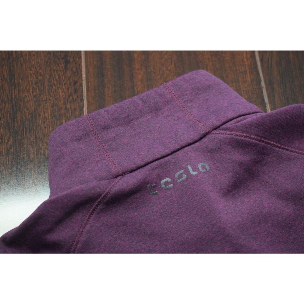 Tesla Fleece Zip Neck Purple‎ Running Jacket Womens Size Small